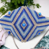 Bracelet ethnique losange avec toupies - Bijou élégant et tendance