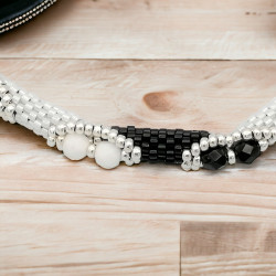 Miyuki Delica and Seed Bead Clasp Bracelet - Peyote Stitch