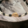 Bracelet fait main avec des perles japonaises de qualité - Fermoir aimanté doré