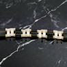 Bracelet fait main avec des perles japonaises de qualité - Fermoir aimanté doré