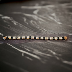 Bracelet fait main avec des perles japonaises de qualité - Fermoir aimanté doré
