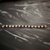 Bracelet fait main avec des perles japonaises de qualité - Fermoir aimanté doré