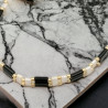 Bracelet fait main avec des perles japonaises de qualité - Fermoir aimanté doré