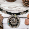 Collier circulaire Loubisana en perles Miyuki Delica et Swarovski