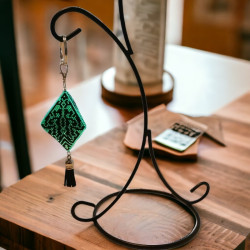 Porte-clés Pods en perles Miyuki Delica tissées à la main