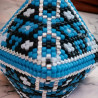 Handmade Pods keychain with Miyuki Delica beads
