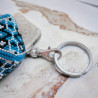 Porte-clé Pods en perles Miyuki Delica tissé à la main