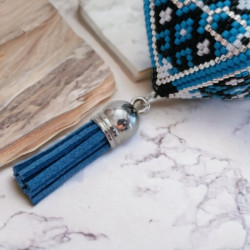 Porte-clé Pods en perles Miyuki Delica tissé à la main