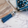 Porte-clé Pods en perles Miyuki Delica tissé à la main