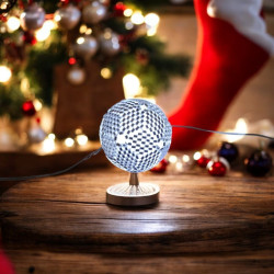 Guirlande de Noël Lumineuse Argentée - Mamzelle Créations