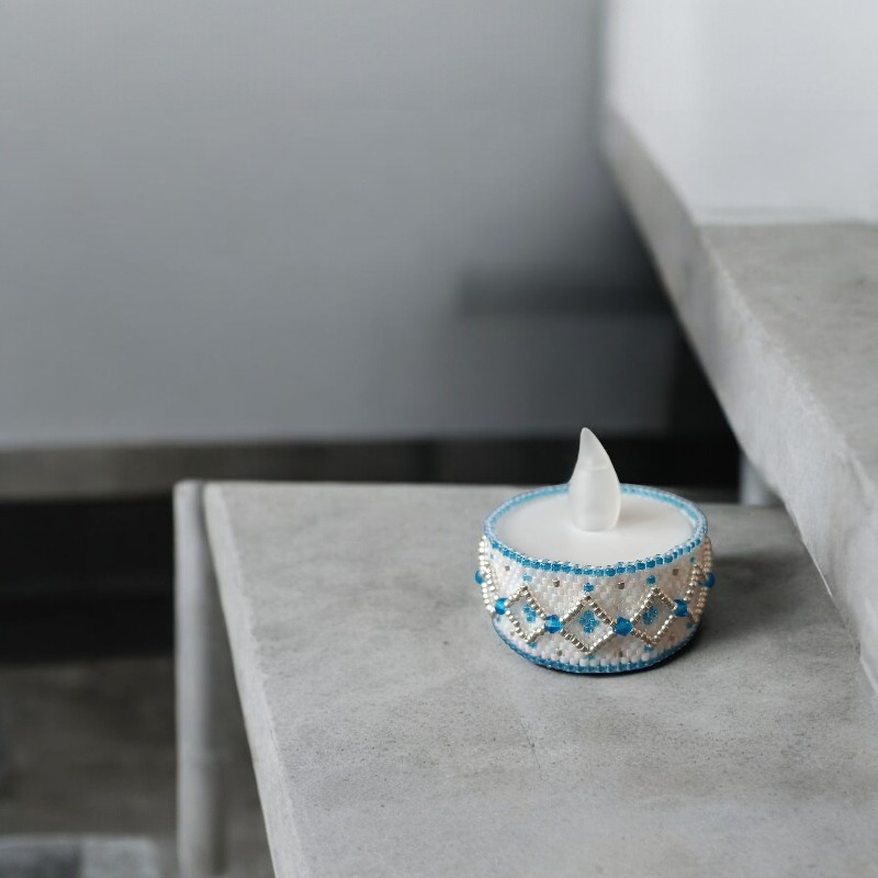Miyuki Diamond Beaded Candle Outline – Inclusief LED-kaars