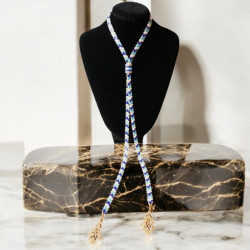 Collier Sautoir en Perles Miyuki Half Tila – Élégance et Polyvalence