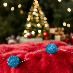 Blue Miyuki Beaded Fairy Lights – Elegance and Fairy Light