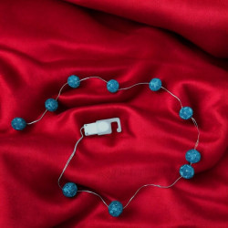 Guirlande Lumineuse Bleue en Perles Miyuki – Élégance et Lumière Féérique