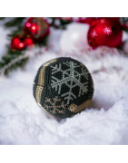 Boules de Noël artisanales - Mamzelle Créations