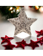 Étoiles de Noël artisanales - Mamzelle Créations